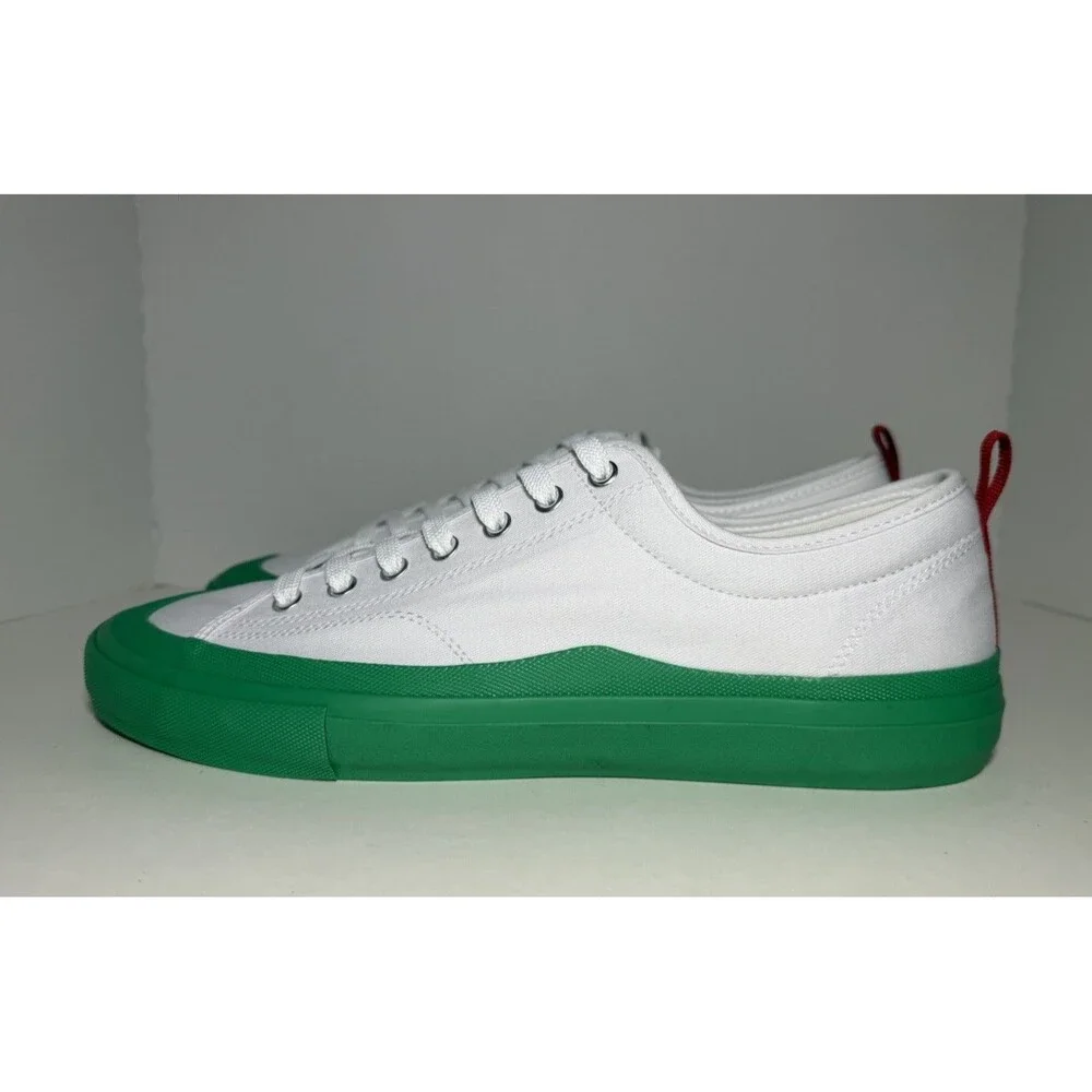 Chick-fil-A Sweet & Spicy Sriracha Sneakers Men's‎ 11 White Green Canvas Shoes